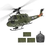 NULA YUXIANG F07 UH-1D RC Hubschrauber für Erwachsene, 1/34, 6 H 2,4 G 6-Achsen-Gyro 3D/6G Bürstenloser Ferngesteuerter Helikopter Flugflugzeug Optische Flusspositionierung – 3 B
