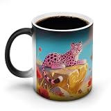 Kaffeebecher mit Griff, hitzeempfindlich, farbwechselnd, 325 ml, große Keramiktasse mit Griff, personalisierbar, magische Tassen, Temperaturwechsel-Tasse, Neuheit für Weihnachten, lustige Geschenk