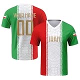 YSFWL 2026 Auswärts Fußball Trikot Personalisiert Bedruckt mit Eigenem Namen & Nummer – Atmungsaktives Feuchtigkeitsregulierendes Kurzarm – Rundhals T-Shirt für Kinder Fans(#C Dunkelgrün,8-9 Jahre)