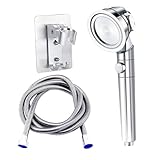 Angoily Hochdruck Duschkopf Mit Wasserfiltration Handbrause Set Zur Chlorentfernung Inkl Schlauch Und Halterung Verchromte Oberfläche Für Z