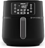 Philips Domestic Appliances Philips Airfryer 5000 Series XXL, 7,2 l (1,4 kg), 6 Portionen, 16-in-1 Airfryer, angeschlossenes WLAN, 90% weniger Fett mit Rapid Air Technologie, HomeID App (HD9285/91)