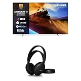 Philips Ambilight 55OLED760 4K OLED Smart TV - 55 Zoll SHC5200M2 kabellose TV-Kopfhö