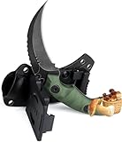 univinlions Survival Messer Jagdmesser Feststehende Klinge Bushcraft Messer mit FRN G10 Griff Full Tang Outdoor Messer mit Kydexscheide Scharfes D2 Stahl Camping Messer Geschenk für M