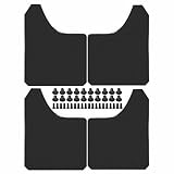 4X Universal Schmutzfänger Spritzschutz für Auto Kombi Limousine SUV Schrägheck Coupe Cabriolet MPV Pickup Lastkraftwagen 39 * 30