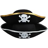 LIFKOME 2st Piratenhut Karneval Versorgung Abriebfester Faschingshut Piratenzubehör Halloween-piratenkostüme Karneval Partyhut Requisite Karnevalshüte Cosplay-dekor Universeller Hut S