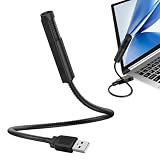 Aoreun USB Mikrofon für PC Laptop, Omnidirektionaler Kondensator Mikrofon,PC Mikrofon mit 360°verstellbar flexiblem Schwanenhals,USB Microphone für Aufnahme,Online-Chat,Spiele, Live-Podcasting,Skyp