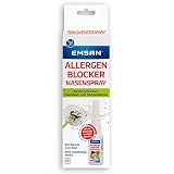 Emsan® Allergenblocker Nasenspray | bei Heuschnupfen bzw. allergischer Rhinitis | Spray für die Nase | Wirksamkeit klinisch belegt | Langanhaltende Befeuchtung | 15