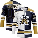Herren Hockey-Trikot, personalisierbar, langärmeliges Team-Top mit Namen und Nummer, Enten-Design für Weihnachtskostüm und Trainingskleidung, g, Einheitsgröß