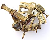 Antikes Messing, nautischer Sextant, maritimes, strolaby, für Büro und Geschenk, rustikale Vintage-Heimdekoration, Geschenk