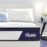 Relahous Matratze Memory Foam 7-Zonen 150x200, Höhe 20 cm Hybridmatratze, Matratzen Härtegrad H3, Federkernmatratze Ergonomisches Design | Weich und B