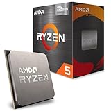 AMD Ryzen 5 5500GT Prozessor (intergrierte Radeon Grafik, 6 Kerne/12 Threads , 65W DTP, Sockel AM4, Cache 19Mb, Bis zu 4,4 GHz max boost Frequenz, Wraith Stealth Kühler)