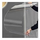 Rygcrud Außenbereich Gewächshausplatten Aus Polycarbonat, 2mm/3mm Wasserdicht Plastik-Platten Abdeckung Für Vordach, Pflanzenständerdach, Schuppen, Leicht Zu Biegen Und Zu Schneiden(2mm,5x16.4ft)
