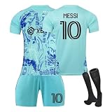 Neue Fußball Trikot 24/25, Hause/Auswärts Fußball Trikot für Kinder Erwachsener, Fussball Trikots Shorts und Socken Set Jungen H