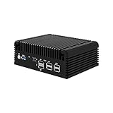 HUNSN Micro Firewall Appliance, Mini PC, pFsense Plus, Mikrotik, OPNsense, VPN, Router PC, Intel Alder Lake-N 12th Gen N100, RJ46, 6 x 2.5GbE I226-V, 2 x HDMI2.1, TF, Type-C, 8G DDR5 RAM, 128G SSD