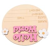 TOYANDONA Gedenkkarte für Neugeborene party dekoration taufgeschenk Geburtsanzeige für Babys Karte zur Geburtsanzeige Namensschild -Ankündigungsschild hö