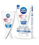 PERLWEISS Raucher Zahnweiss Whitening Zahncreme - entfernt effektiv Nikotinverfärbungen & Raucherbeläge - mit Perfect White & Fresh-Formel für frischen Atem & Kariesschutz, 50