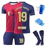 ZSJMY Neues Fußbal Trikot Set Kinder, Fussball Trainingstrikot, Heim/Auswärts Fußball Trikot, Fans Fußballtrikots, Schnell Trocknendes Atmungsaktives Fußballtrikot Mit Schienb