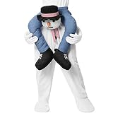 dressforfun 303617 Unisex Huckepack Kostüm Schneemann, Weihnachts Verkleidung, Einheitsgröße, weiß mehrfarbig