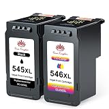 Toner Kingdom PG-545XL CL-546XL Kompatibel für Canon Druckerpatronen 545 546 XL für Canon TS3450 Tintenpatronen für Pixma TS3350 TS3150 TS3351 TS3452 TR4550 TR4551 TR4650 MX495 Tinte (Schwarz, Farbe)