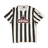 FC St. Pauli T-Shirt, Remake des Aufstiegstrikots 2001, 100% Baumwolle, Brustdruck, Ärmelaufnäher (DE/NL/SE/PL, Alphanumerisch, XXL, Regular, Regular, Braun Weiß, FC St. Pauli)
