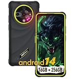 Ulefone Armor X31 Pro 5G Outdoor Handy, 16GB+256GB/2TB Android 14 Rugged Smartphone, 6050mAh, 64MP+25MP Nachtsicht, 120Hz 6,56 Zoll FHD+ Display, Dual SIM/Fingerabdruck/Okta-Kern/IP68/GPS/NFC/OTG Grü