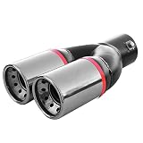 Auspuffblende Endrohr Auspuff Universell Schalldampfer Rund Sport Sportauspuff Endrohrblenden Blende Edelstahl AutoHobby