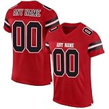 Generisch Personalisiert American Football Trikot Personalisierte Spieltrikots mit Name Nummer für Kinder Erwachsene Junge Mädchen Herrn D