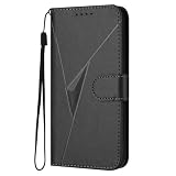 WBWONE Hülle für Samsung Galaxy Xcover 4 / Xcover 4s - Premium Leder Handyhülle, Magnetverschluss Schutzhülle, Integrierter Standfuß und Portemonnee-Funktion - Schw