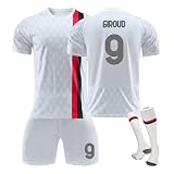 23/24 AC-Milan Trikot Neue Saison Hause/Auswärts Fußball Trikots Shorts Socken Set für Kinder/Erwachsene, Fussball Trikot Trainingsanzug für Junge H