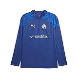 PUMA Herren Olympique de Marseille Fußball-Trainings-Top mit Viertelreißverschluss LClyde Royal Team Sun Glitter Blue G