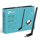 TP-Link Archer T3U Plus AC1300 High Gain USB WLAN Stick Adapter mit High-Gain Antennen(bis zu 867 Mbit/s 5GHz, 400 Mbit/s 2,4GHz, Kompatibel mit Windows 11/10/8.1/8/7, Mac OS 10.15 und frü