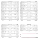 18 Stück Augenbrauen Schablonen Set Wiederverwendbare Schablone Formen zum Brauenstyling DIY Make-up für Anfängerinnen für präzise Konturen und Symmetrie Make Up Zuhause Im B