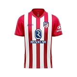 Atletico de Madrid Unisex ATM Official Home Jersey 23-25 Unterhemd, Rot/Weiß, L