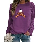 Sweater Damen Langes Sweater e Cool Crewneck Polyester Atmungsaktiv Oberteil Weiblich Geburtstag Cat Soft Lange Ärmel L