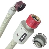 LICHTBLAU Aquastop Schlauch I 4,0m I Waschmaschine Sicherheitszulaufschlauch 2995 I MIT METALLGEWINDE I 3/4 Zoll für Waschmaschine und Geschirrspüler Universal Zulaufschlauch Aquastopp Wasserstopp