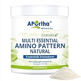 APOrtha Multi essential Amino Pattern I 362 g Aminosäuren-Pulver mit 8 essentiellen Aminosäuren nach Prof. Dr. Lucà- Moretti für optimierte Eiweißversorgung I Aminosäuren komplex hochdosiert EAA veg