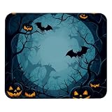 Halloween-Mauspad mit Spinnennetz und Spinnen, weich, niedlich, Computer-Mauspad mit Gummiunterseite, leicht zu schieben, personalisiertes Design, tragb