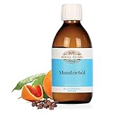 BÄRBEL DREXEL® Zii Öl Natürliches Mundziehöl Blutorange Nelke (250ml) Ayurvedische Mundspülung zum Entgiften 100% Vegane Herstellung Deutschland Ölziehkur Nelkenblätteröl Mundöl Ölziehen Zahnö