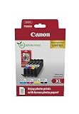 Canon CLI-551 XL C M Y BK Vorteilspack 4 Tintenpatronen größere Reichweite XL (Schwarz XL, Cyan XL, Magenta XL, Gelb XL) Original [Umweltfreundliche Recycle-Kartonverpackung 2024]