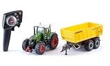 Siku 6860, Set Ferngesteuerter Fendt 939 mit Joskin-Anhänger und Zubehör, 1:32, Inkl. Fernsteuermodul, Jungen und Mädchen ab 5 Jahren, Metall/Kunststoff, Grün/Grau/Gelb