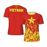 Vietnam-Flagge-Sporttrikot mit 3D-Druck für Laufen, Radfahren, Fußball, Tennis und Fitness – Mesh-Shirts für F