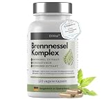 EXVital Brennnessel Kapseln Komplex mit Weinreben & Rosskastanien Extrakt, 800mg Brennnessel Extrakt pro Tag, 120 vegane Kapseln, Clever mit Mangan & Kupfer, vegan & ohne Z