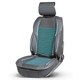 Walser Premium Sitzauflage Max, Ergonomischer Sitzschoner, Universal Sitzauflagen für Bequemes Fahren, Autositzauflage Vordersitze aus 100% Polyester, Sitzbezug V