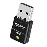 KEISTUO USB WLAN Stick AC600 mit Eingebautem Treiber, DualBand 5GHz/2,4GHz, USB WiFi Adapter für PC/Desktop/Laptop, Kompatibel mit Windows XP/7/8/10/11, WLAN USB-Adap