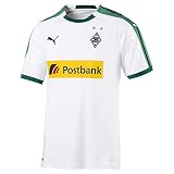 Puma Herren Trikot BMG Home Shirt Replica with Sponsor Logo, Puma White, XL, 753451
