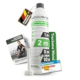 NOVUSAN Horizontalsperre – Injektionsflasche zur Abdichtung von feuchten Wänden & Keller | für 2m Wand | DIY Mauertrockenlegung von innen | Mauerwerk trockenleg
