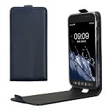 kwmobile Schutzhülle kompatibel mit Samsung Galaxy Xcover 4 / 4S - Hülle Handy - Flip Case Handyhülle Dunkelb