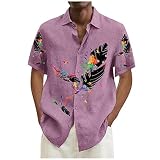 Herren T Shirt Poloshirt Tshirt Germany Sommer Leinenhemd Unterhemd Männer Hemd Slim Fit Herren Anti Schweiß Unterhemd T Shirt L Square Neck Top Trikot Set Schwarze (1-Rosa,3XL)