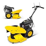 BAMATO GS-170 mit RATO Motor Hochgrasschneider Kreiselmäher | 4 Klingen | 580 mm Schnittbreite | Für große Rasenflächen | Rasenmäher mit Radanrieb Benzin Rasenmäher | Perfekt für hohes G