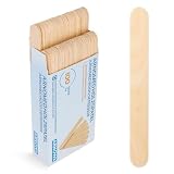 100x ARNOMED® Holzspatel, Holzstäbchen für Eis, Basteln & Waxing, E